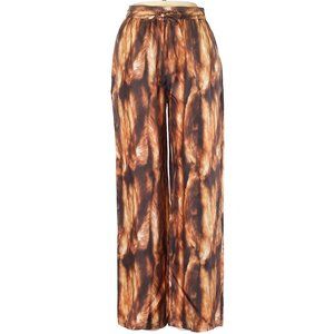 OPENING CEREMONY Natural Print Silk Pajama Pants